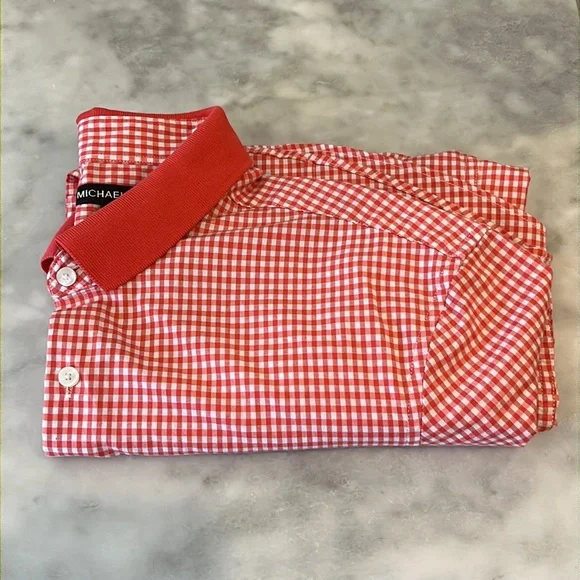 Michael Kors Men’s Button Down Short-Sleeve Shirt - Size Medium Slim Fit - Picture 12 of 12